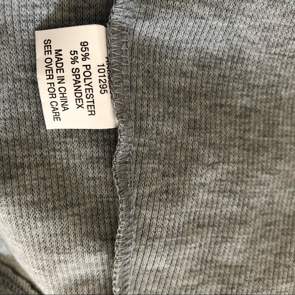 PacSun Light Gray Ribbed Button-Front Mini Dress - Picture 7 of 7